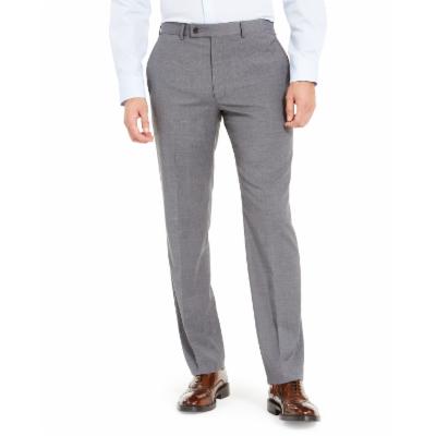 Lauren Ralph Lauren Men's Wool Blend Classic Fit Dress Pants Grey 42 x 30