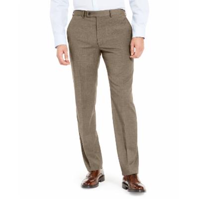 Lauren Ralph Lauren Men's Wool-Blend Classic Fit Pants Tan 33 x 32