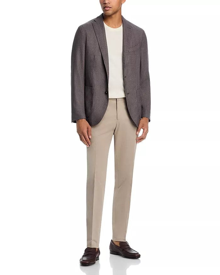 Hugo Boss Men Slim fit Cotton Chinos Pants 34 / 32 Beige Solid