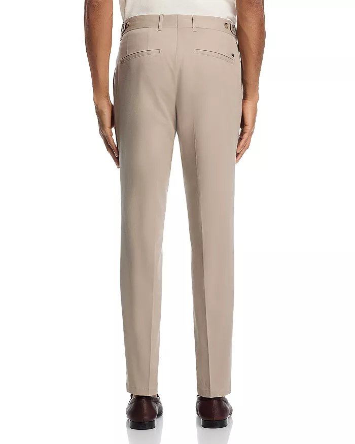 Hugo Boss Men Slim fit Cotton Chinos Pants 34 / 32 Beige Solid