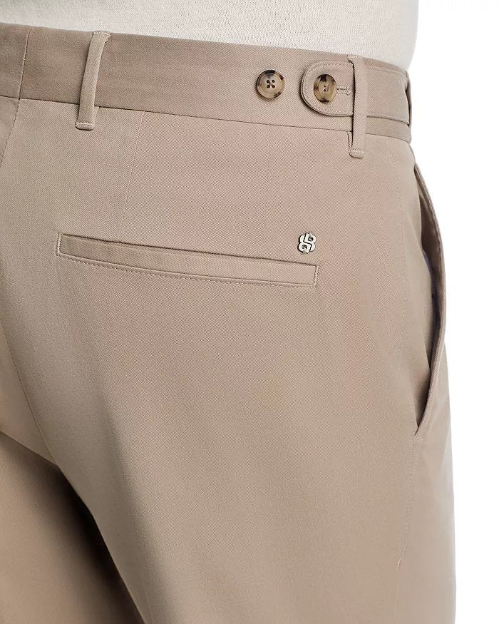 Hugo Boss Men Slim fit Cotton Chinos Pants 34 / 32 Beige Solid
