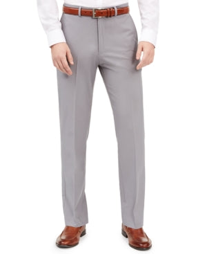 Dockers Mens Slim fit Dress Pants 34 / 29 Light Grey Solid