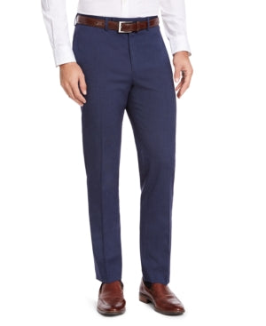Izod Mens Classic fit Dress Pants 36 / 34 Blue Solid
