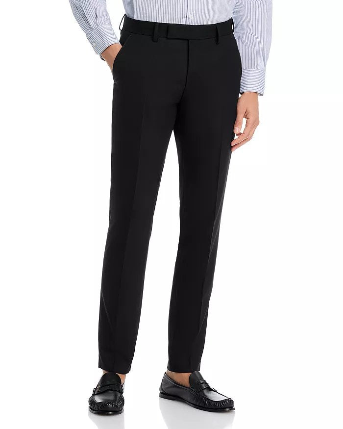 Hugo BOSS Wenten Textured Performance Extra Slim Fit Dress Pants 34 / 32 Black