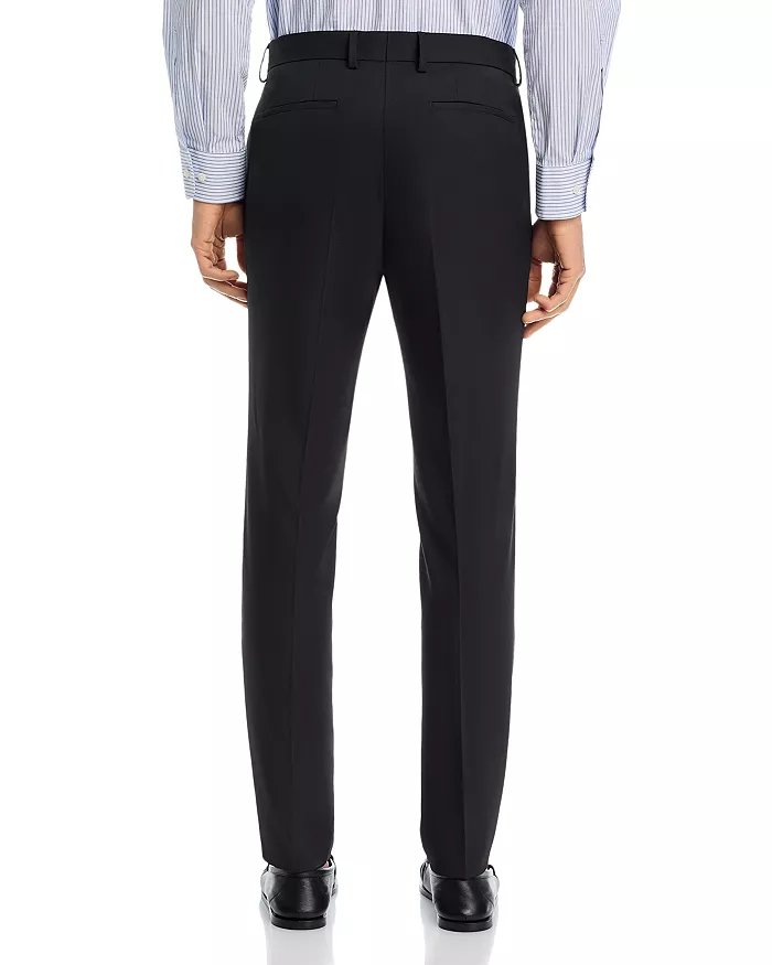 Hugo BOSS Wenten Textured Performance Extra Slim Fit Dress Pants 34 / 32 Black