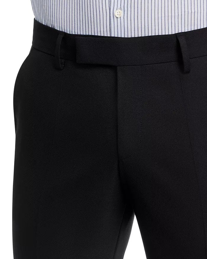 Hugo BOSS Wenten Textured Performance Extra Slim Fit Dress Pants 34 / 32 Black
