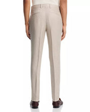 Hugo Boss Men Slim fit  Linen Dress Pants 36 / 32 Tan Beige Solid