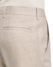 Hugo Boss Men Slim fit  Linen Dress Pants 36 / 32 Tan Beige Solid