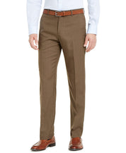 Perry Ellis Portfolio Modern-Fit Performance Plaid Dress Pants 30 x 30 Brown