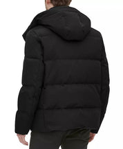 Cole Haan Men's Kenny Puffer Parka Jacket Coat Black Medium