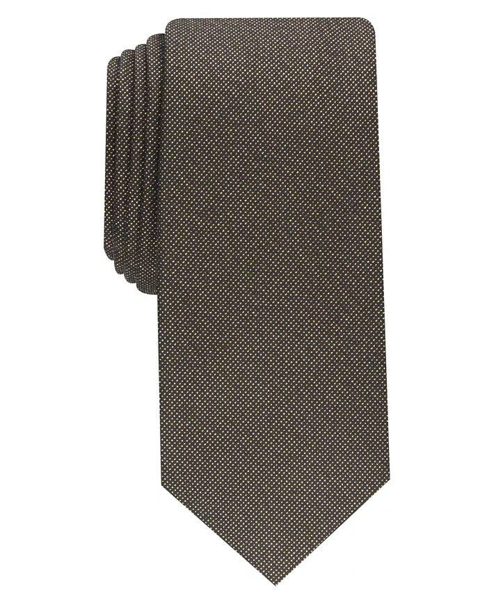 Alfani Mens Necktie Slim Tie Gold