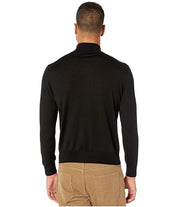 Canali Mens Quarter Zip Wool Sweater EU 50 US 40 Black