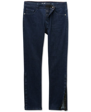 Seven7 Mens Vouvant Adaptive Slim Straight Fit Jeans Blue Rinse 30 x 30