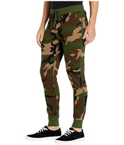 Polo Ralph Lauren Mens Waffle Printed Jogger Pants Large Camo/Dusk Orange