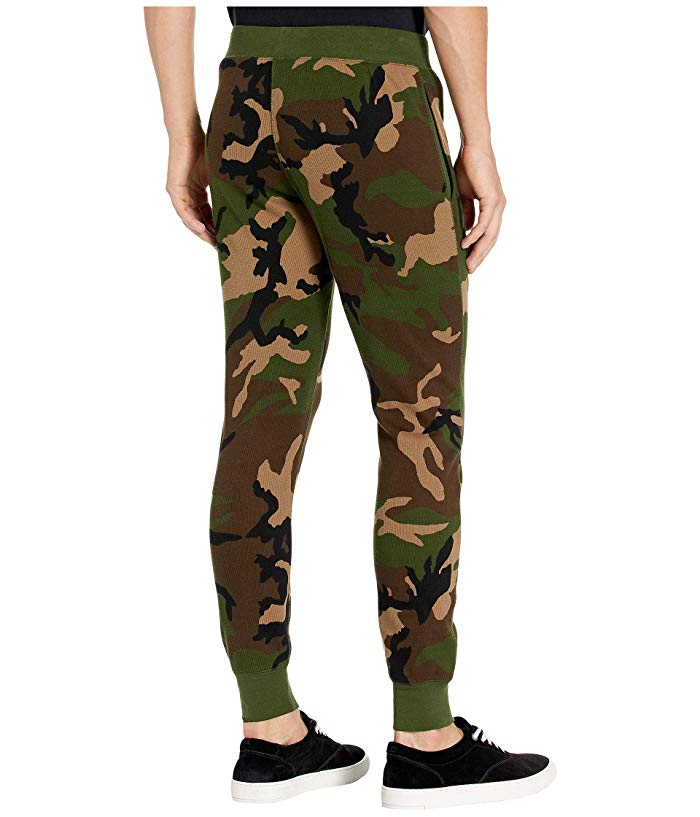 Ralph Lauren Mens Green Camo Pajama Surplus Pants Small