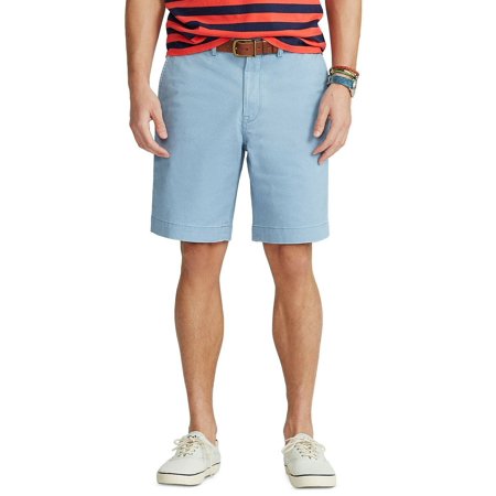 Polo Ralph Lauren Mens Classic fit Casual Shorts 34 Blue Solid Stretch