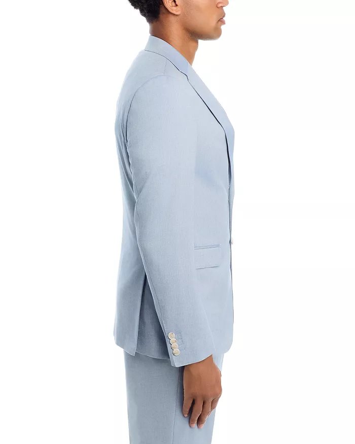 Hugo Boss Mens Extra Slim fit  Cotton Suit Jacket Blazer 44 R Blue