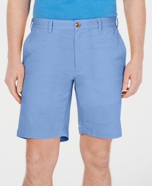 Club Room Men's Regular Fit 9 4 Way Stretch Shorts Size 33 Pale Ink Blue