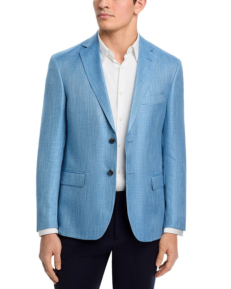 The Men'S Store At Bloomingdale'S Mens Classic fit Sport Coat Blazer 48 R Blue