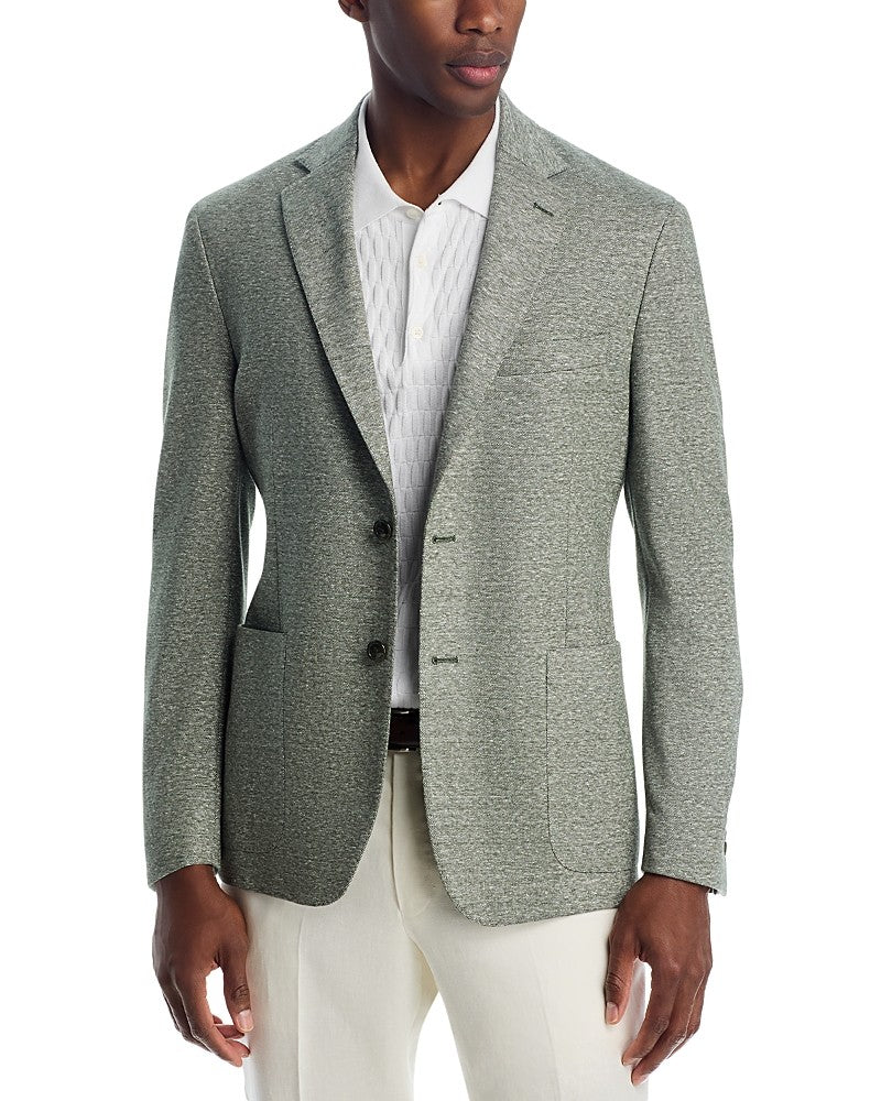 The Men's Store at Bloomingdale's Jersey Unstructured Sport Coat 42 S Green