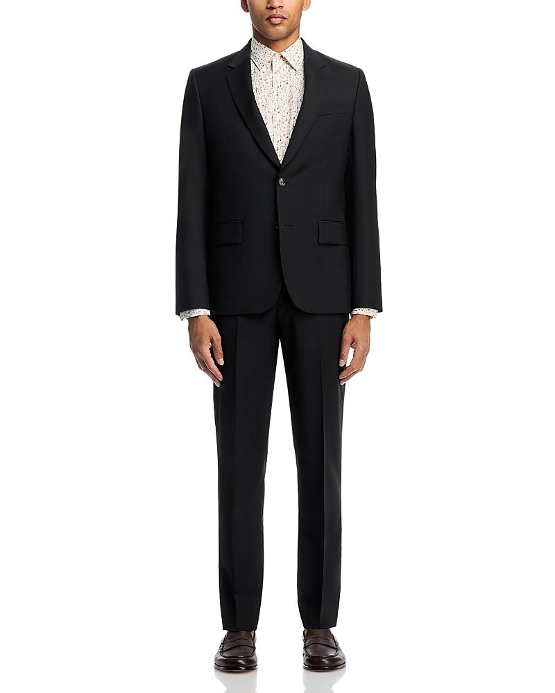 Paul Smith Soho Canvas Wool and Mohair Extra Slim Fit Suit 46R / 40W Black