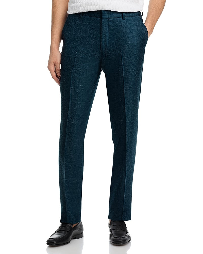 Vince Mens Slim Wool, Silk & Linen Melange Dress Pants Size 38 Blue