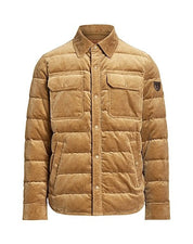 Polo Ralph Lauren Men's Quilted Corduroy Down Jacket Large Tan / Light Brown