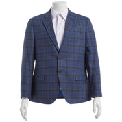 Nautica Mens Modern fit Wool Sport Coat Blazer 46 R Blue Plaid