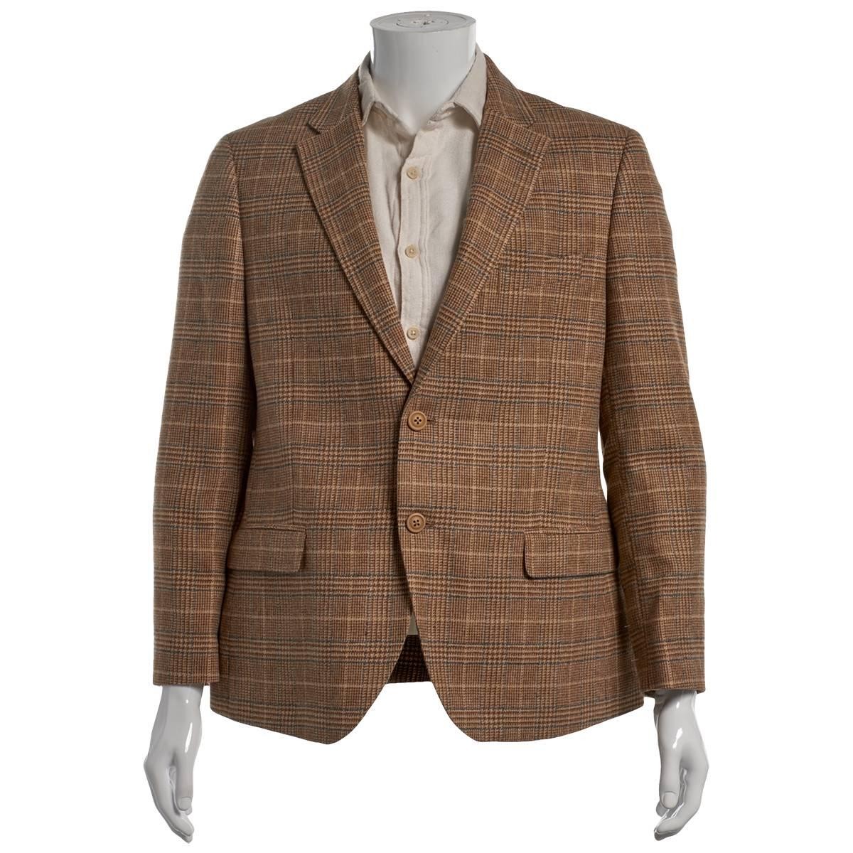Nautica Mens Modern fit Sport Coat Blazer 42 R Brown Plaid