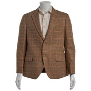 Nautica Mens Modern fit Sport Coat Blazer 42 R Brown Plaid