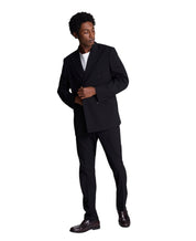 Kenneth Cole Mens Slim Double Breasted 2 Piece Suit 36 S Waist 29 Black Striped