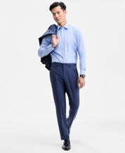 Hugo Boss Mens Modern fit Wool Dress Pants 40 / 32 Blue Plaid