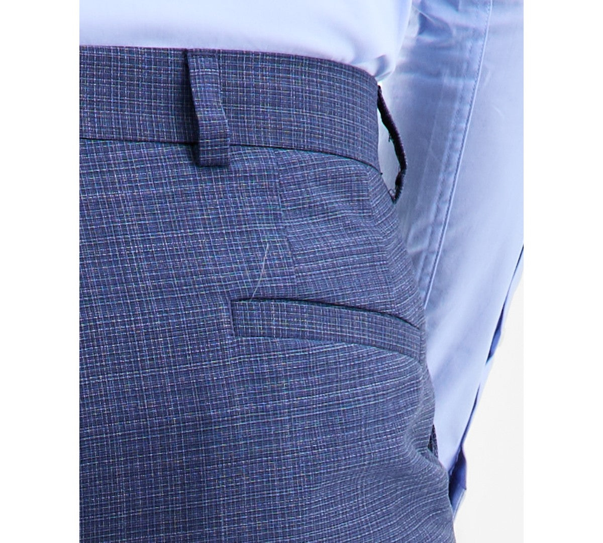 Hugo Boss Mens Modern fit Wool Dress Pants 40 / 32 Blue Plaid