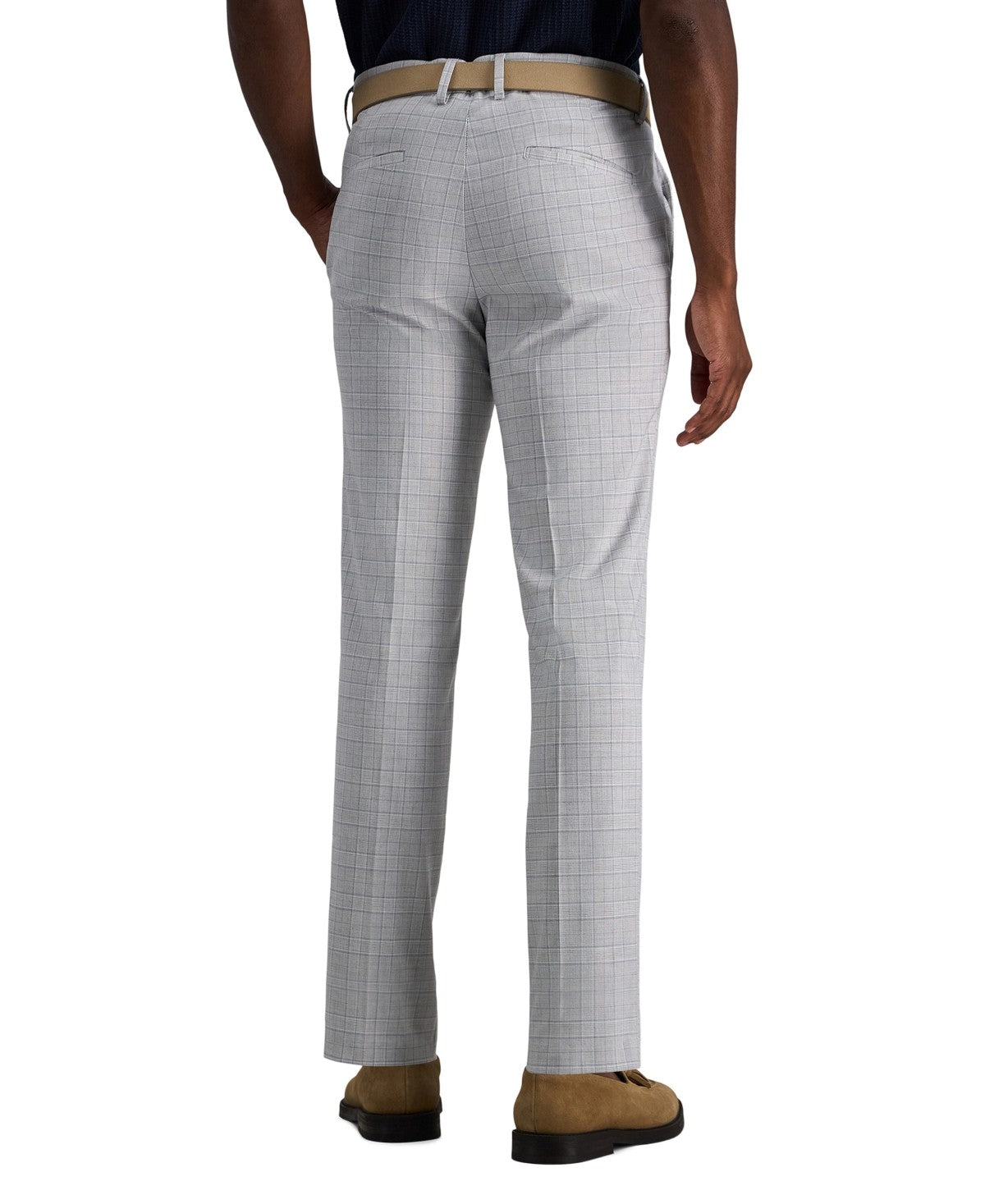 Kenneth Cole Reaction Mens Slim fit Dress Pants 34 / 29 Grey Plaid