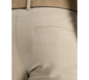 Kenneth Cole Mens Slim fit Dress Pants 33 / 30 Beige Tan Plaid
