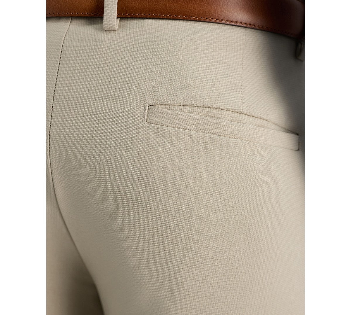 Kenneth Cole Mens Modern fit Dress Pants 33 / 30 String Beige Check