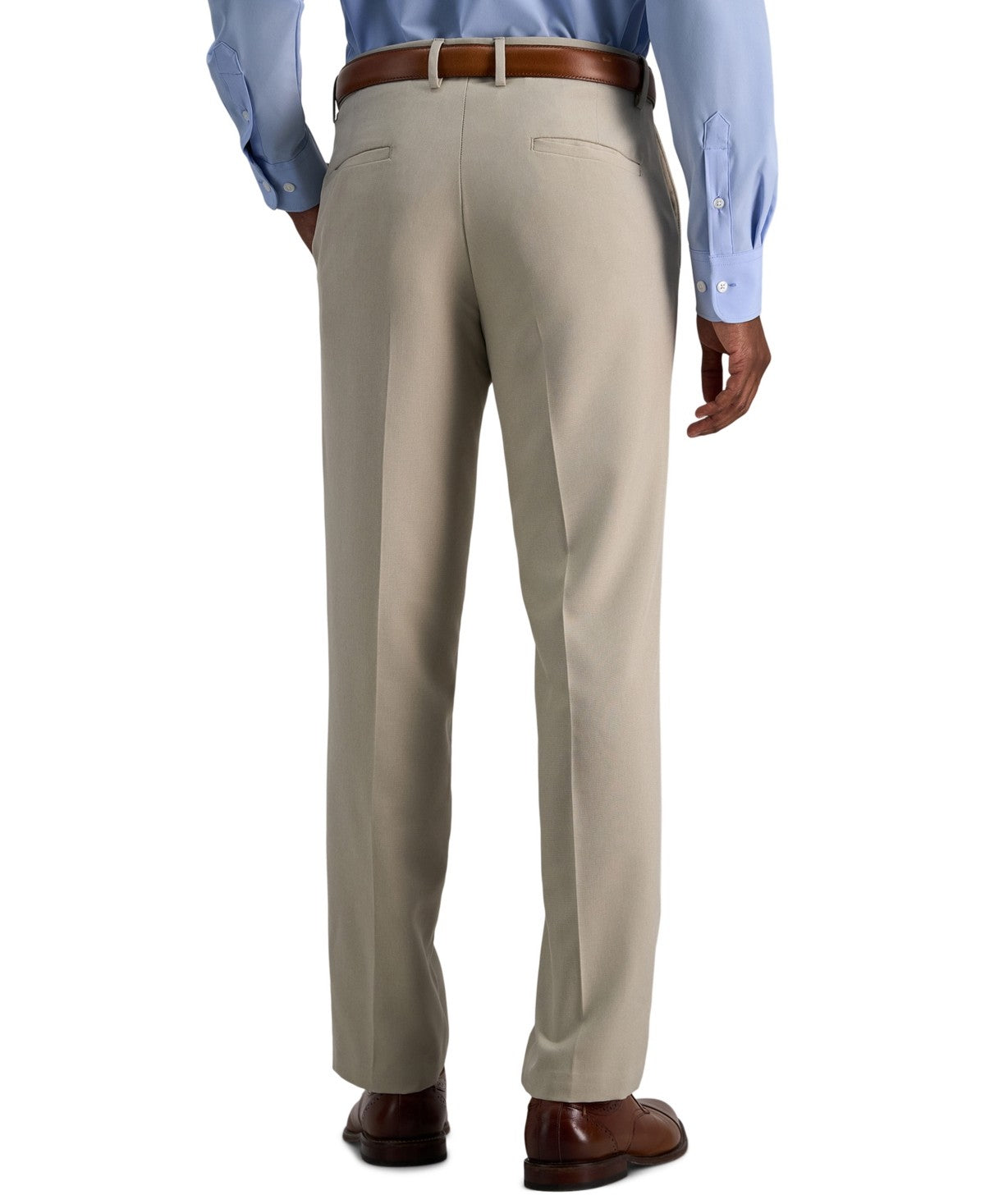 Kenneth Cole Mens Modern fit Dress Pants 33 / 30 String Beige Check
