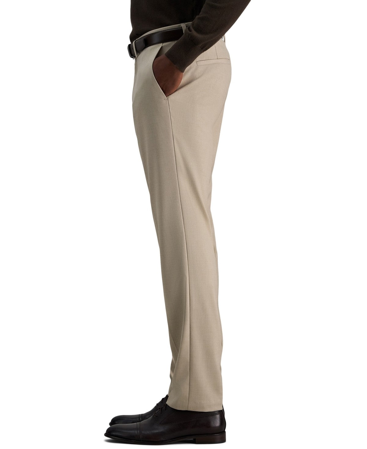 Kenneth Cole Reaction Mens Slim fit Dress Pants 36 / 30 Stone Beige Solid
