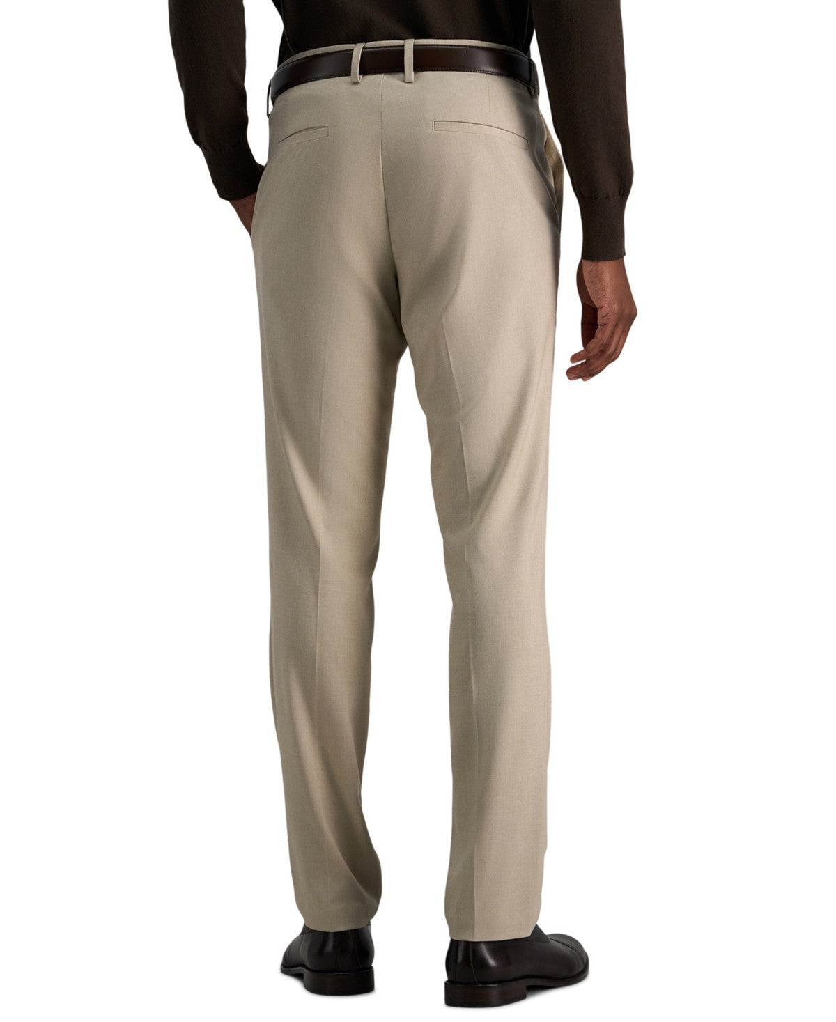 Kenneth Cole Reaction Mens Slim fit Dress Pants 36 / 30 Stone Beige Solid