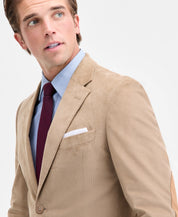 Nautica Mens Modern fit Cotton Corduroy Sport Coat Blazer 40 L Beige Tan Solid