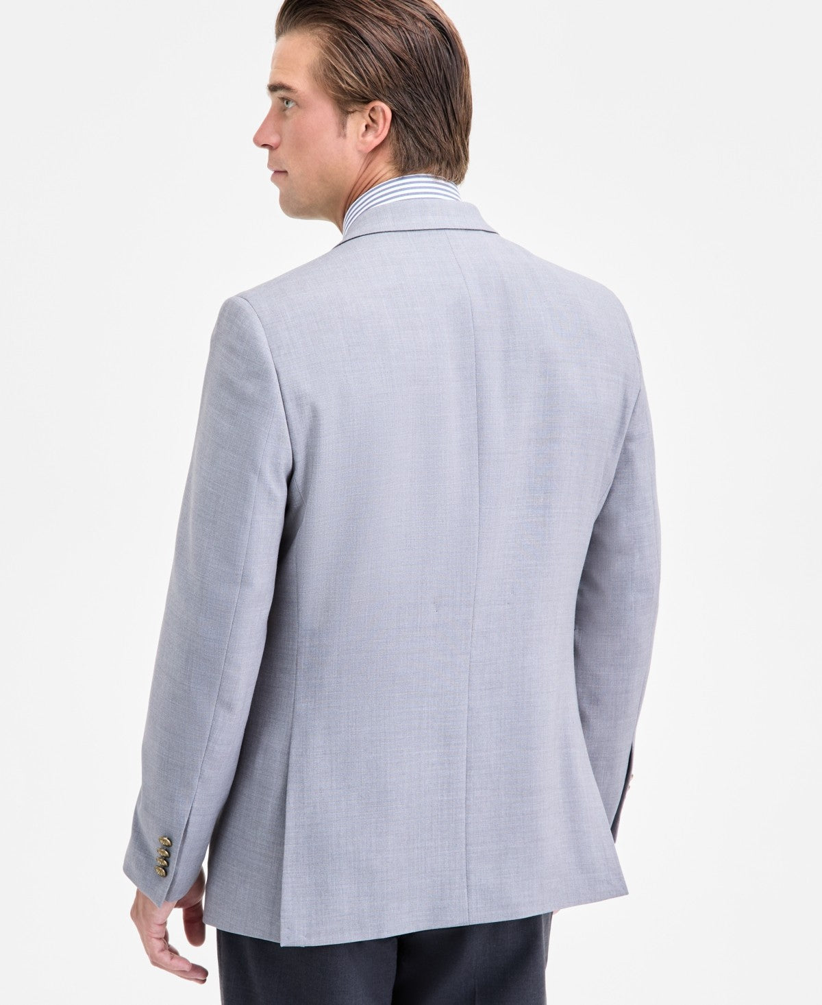 Nautica Mens Modern fit Sport Coat Blazer 48 R Light Gray Solid