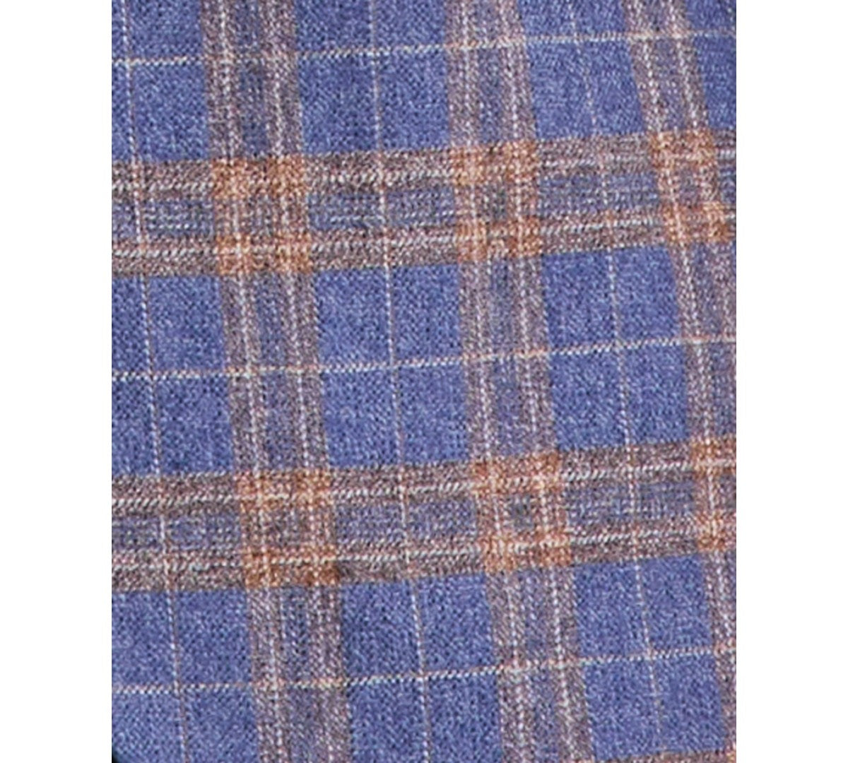 Nautica Mens Modern Linen Cotton Sport Coat Blazer 50 R Blue Brown Windowpane