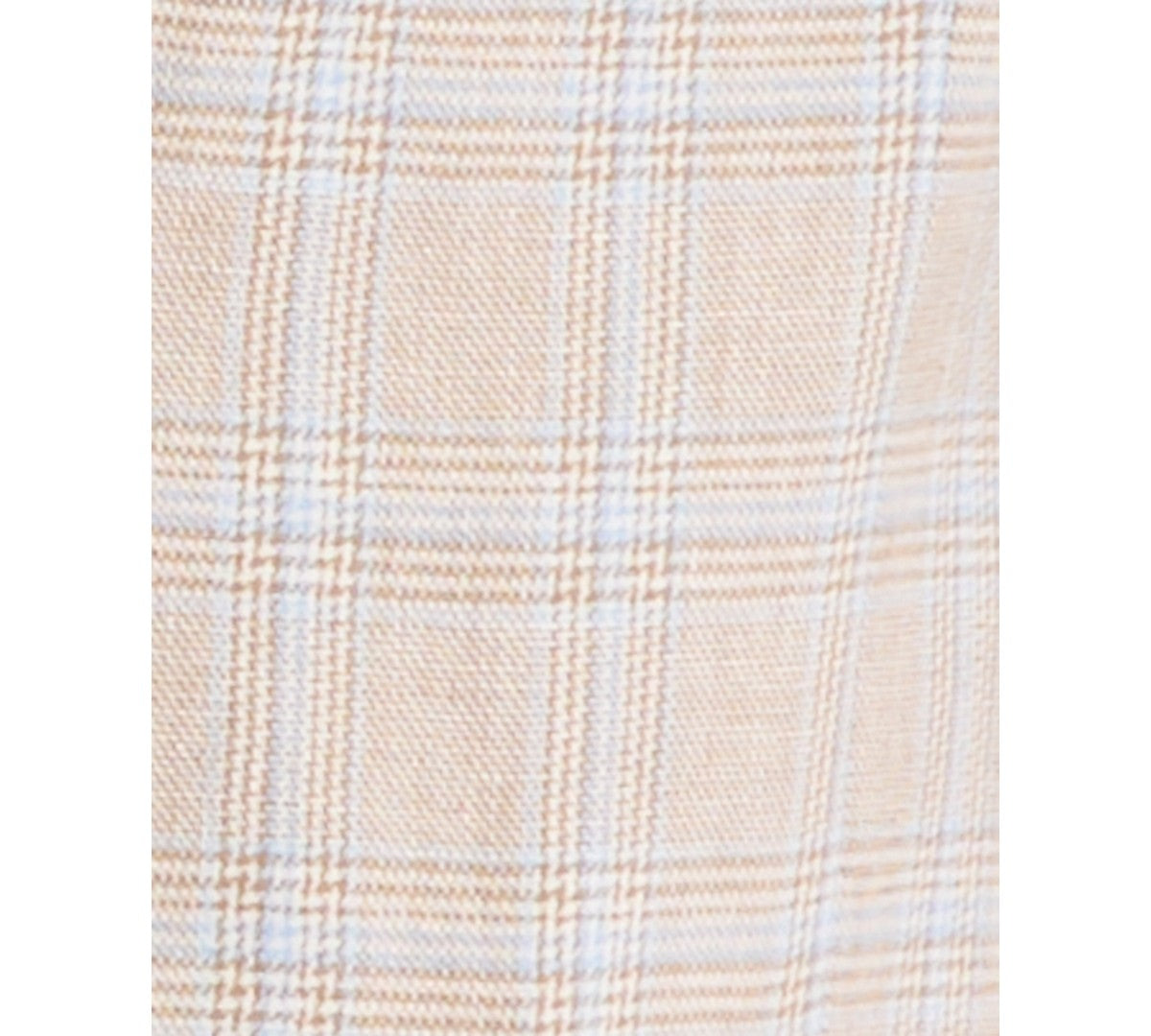 Nautica Mens Modern fit Linen Cotton Sport Coat Blazer 38 S Tan Blue Plaid
