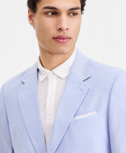 Nautica Mens Modern fit Sport Coat Blazer 48 R Blue Solid Stretch