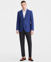Nautica Mens Modern fit Sport Coat Blazer 44 L Blue Plaid