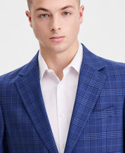 Nautica Mens Modern fit Sport Coat Blazer 44 L Blue Plaid