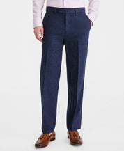 Nautica Mens Modern fit Linen  Cotton 2 Piece Suit 42 R Pants 38 / 32 Blue Solid