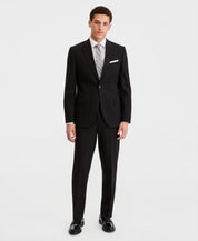 Nautica Mens Modern fit 2 Piece Suit 40 R Pants 34 / 32 Black Striped