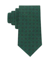 Tommy Hilfiger Mens Hayden Neat Print Neck Tie Hunter Green