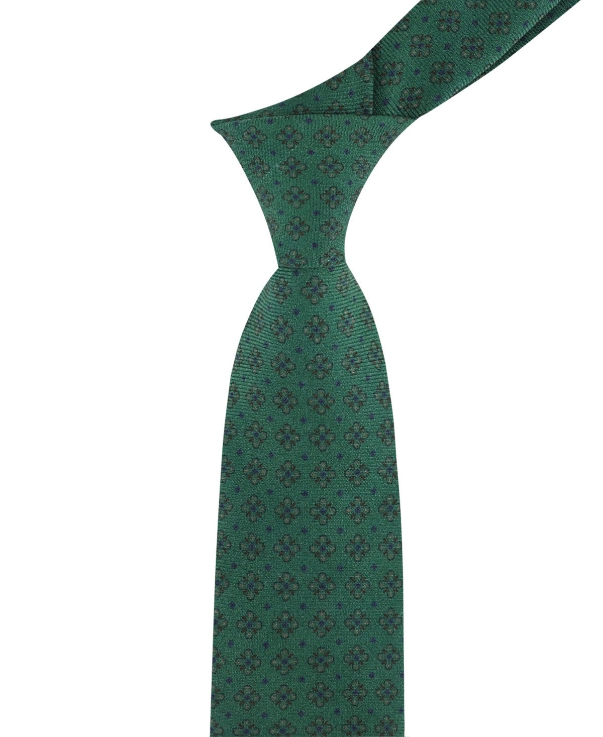 Tommy Hilfiger Mens Hayden Neat Print Neck Tie Hunter Green
